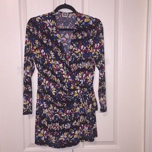 Anne Klein mock wrap top